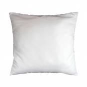Oreiller uni confort en polyester - Blanc - 60 x 60cm