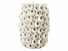 Paris prix - vase design "anémone céramique" 31cm blanc