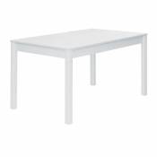 Pegane Table à manger coloris Blanc - longueur 140 x profondeur 80 cm