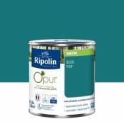 Peinture intérieure Ripolin O'Pur bleu pop satin 0 5L