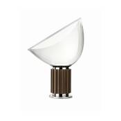Petite lampe de table design en métal bronze Taccia - Flos