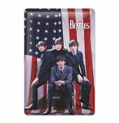Plaque en métal The Beatles - Drapeau des États-Unis
