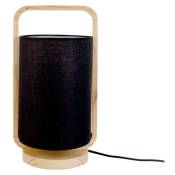 Present Time - Lampe de table Snap Wood Noir - Noir
