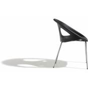 Scab Design - Chaise design drop pieds chromés - Gris