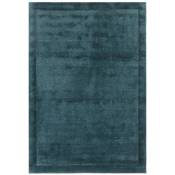 Tapis de salon en laine bleu turquoise 160x230 cm