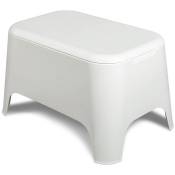 Toomax - Table basse d'appoint en résine 59x 39x 36cm Blanche Avec couvercle Extérieur / Intérieur Jardin, Maison white