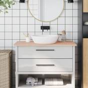 Torana - Comptoir de salle de bain 100x60x1,5 cm bois