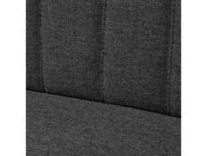Vidaxl canapé 117 x 55,5 x 77 cm tissu gris foncé 244071