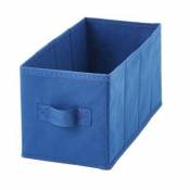 2 boîtes de rangement rectangulaires en textile Mixxit coloris bleu