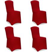 4x Housses de chaise élégantes Couvre-chaises Revêtement