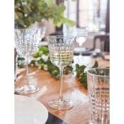 6 verres à pied de table 25cl Rendez-vous - Cristal d'Arques - Kwarx au design vintage Cristal Look