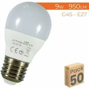 Ampoule LED G45 E27 9W 950LM | Blanc chaud 3000K -