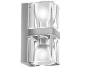 Applique Cubetto - Crystal Glass double - Fabbian transparent