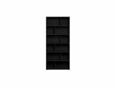 Bibliothèque design bois noir l92 epure