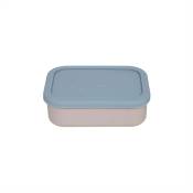 Boîte à déjeuner bleu en silicone H5,8x17,3x12,4cm