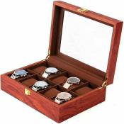 Boîte à montres en bois pour 10 montres- Boîte à