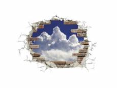 -break out clouds-, sticker décoration murale - 100x70