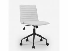 Chaise de bureau ergonomique et réglable grise zolder