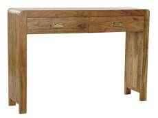 Console / table console en bois d'acacia coloris naturel - longueur 110 x profondeur 27 x hauteur 76 cm
