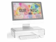 Duronic dm053 réhausseur d'écran/support pour écran d'ordinateur/ordinateur portable/écran tv (50 x 20 cm)