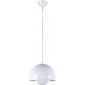 Lampe de plafond design - Suspension - Vase Blanc - Acier - Blanc
