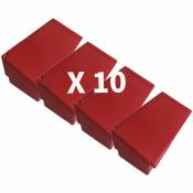 Lot de 10 bacs a sable 100L+PELLE-Rouge-50cm - Rouge