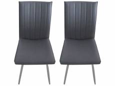 Lot de 2 chaises STAR coloris gris