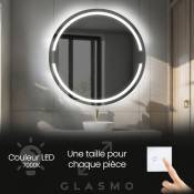 Moderne Miroir avec LED Illumination Salle de Bain 100 cm Eden - Rond sur Mesure LED Lumineux Miroir avec Éclairage intégré - Blanc Froid 7000 K