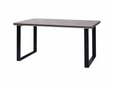 Otis - table à manger - bois gris - 180 cm - style contemporain - bestmobilier - bois