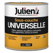 Sous-couche Universelle pour Platre Aggloméré Ciment et Enduit Julien Mat Blanc 2 5L