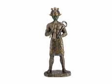 Statuette dieu égyptien osiris en résine aspect bronze