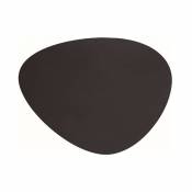 Suinga - Nappe ovale en cuir anthracite Lacor [45 x 35 cm]