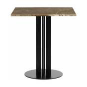 Table à manger en marbre sable 70x70 cm Scala Cafe