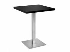 Table de bar - table bistrot noire 60x60x75