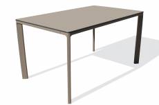 Table de jardin 6 places en aluminium laqué et peinture