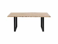 "table harmony acacia noire 180x90cm kare design"