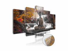 Tableau sur verre acrylique - autumnal buddha [glass]-200x100 A1-Acrylglasbild170