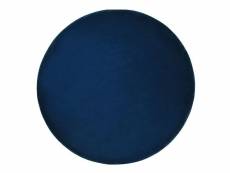 Tapis rond en viscose bleu marine d 140 cm gesi ii 246532
