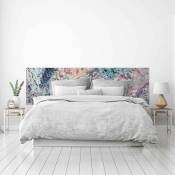 Tête de lit pvc Lit Décoratif Economique Abstrait Design Multicolor Marbre avec Veines Différentes Tailles - 150 cm x 60 cm
