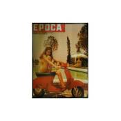 Vespa - Grande Plaque métal de collection Epoca