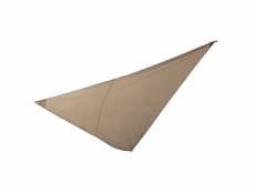 Voile d'ombrage triangulaire 5x5x5m taupe