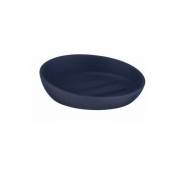 Wenko - Porte-savon Badi bleu, idéal pour le gel douche sans emballage ou du shampooing solide, en céramique de haute qualité, surface mate, coupelle