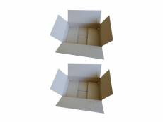 2 cartons d'emballage 31 x 21 x 7,5 cm LA4BIS-2