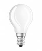 Ampoule LED E14 / Sphérique dépolie - 2,5W=25W (2700K, blanc chaud) - Osram blanc en verre
