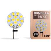 Ampoule led G4 plate bi-pin 2W - 12V ac/dc - Blanc