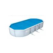 Bâche solaire ovale 7,3 x 3,5 m pour piscine Hydrium