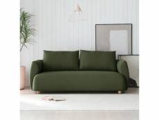 Canapé 3 places en tissu, style design nordique moderne, 196 cm vert geert