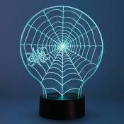 Cristalrecord - Lampe de table 3D en toile d'araignée