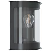 Eglo - Lampe de mur extérieur Daril 1 l noir transparent:
