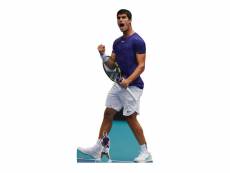 Figurine en carton taille réelle – carlos alcaraz – joueur de tennis professionnel espagnol - hauteur 185 cm